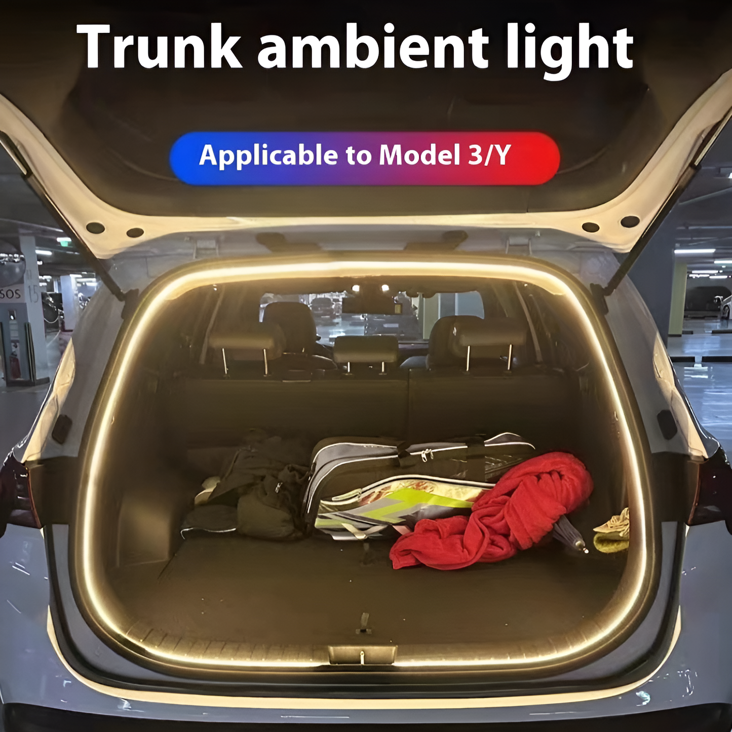 Tesla Trunk Ambient LED Light Strip – Multi-Mode Magnetic & App Control