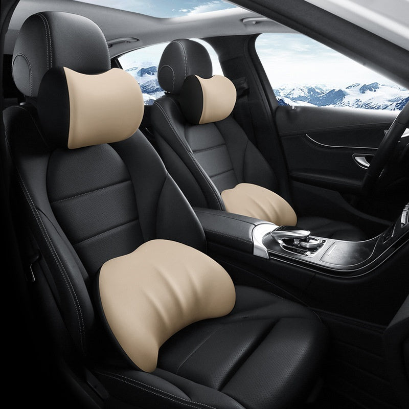 Automotive Waist Cushion & Car Lumbar Support (Memory Foam Comfort)