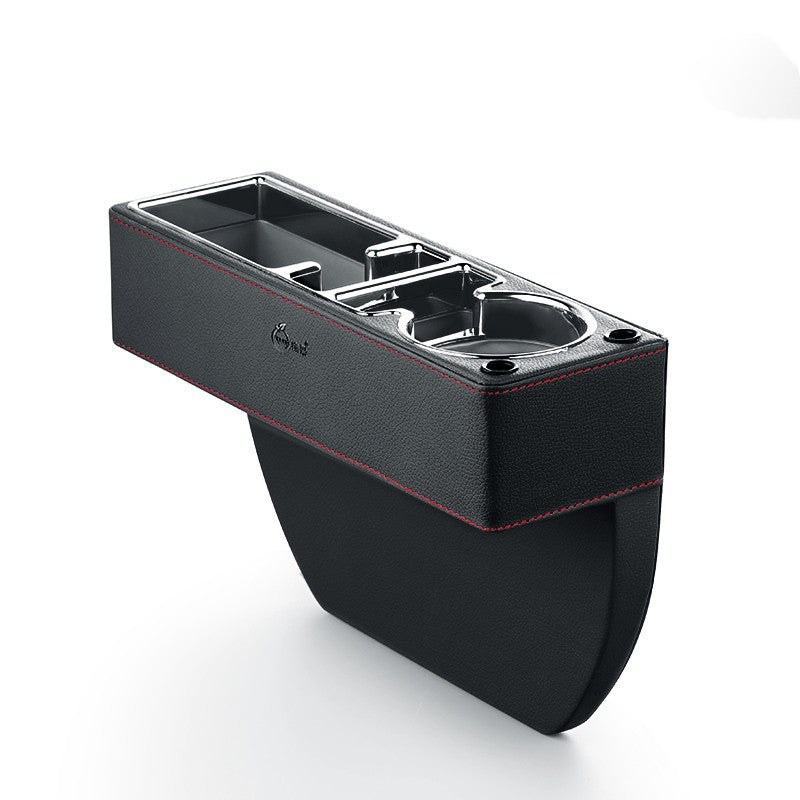 Car Seat Gap Storage Box, Leather + Plastic