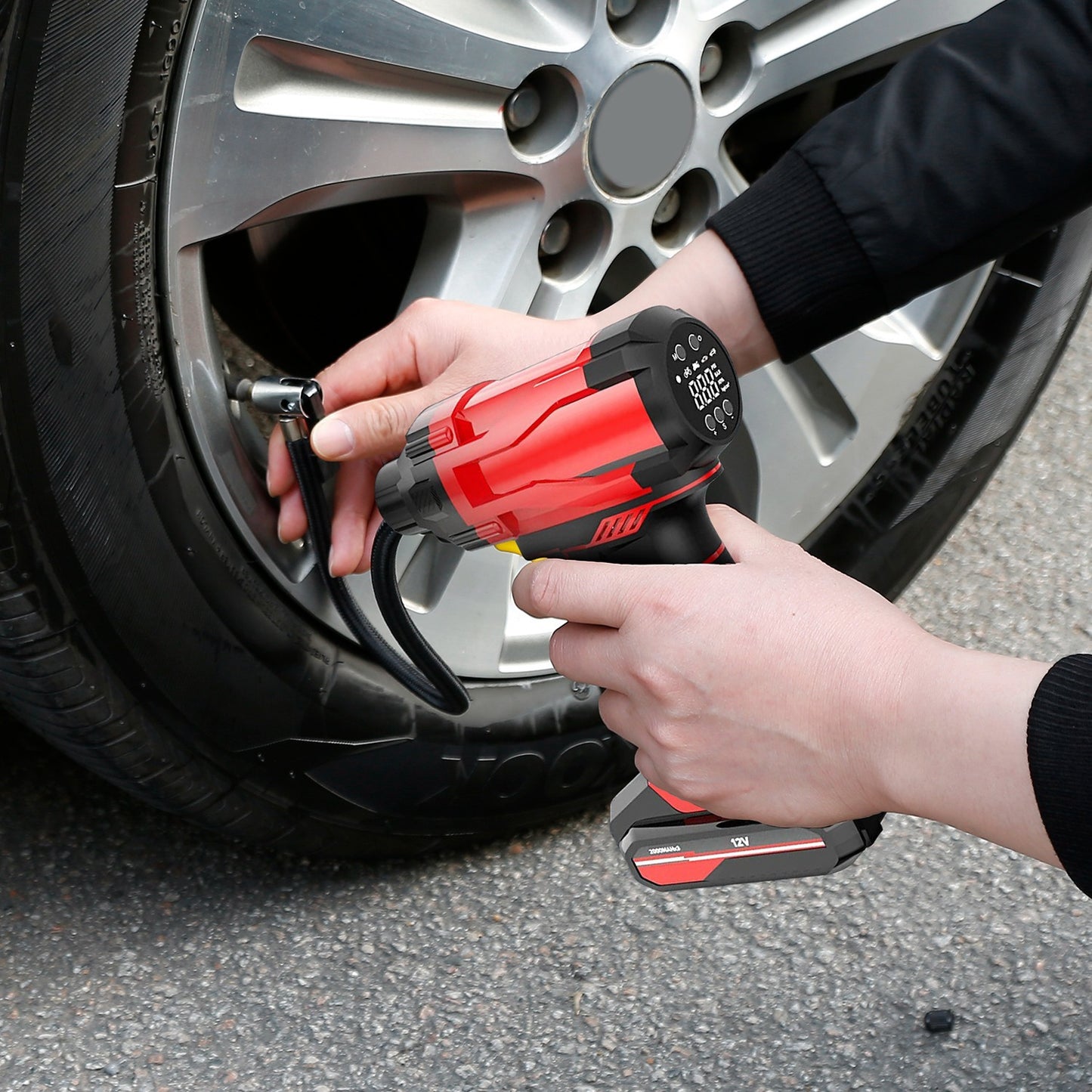 Compact Cordless Tire Inflator – 150PSI Rechargeable Air Pump