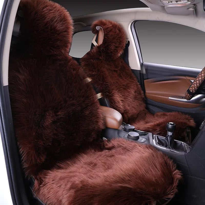 All-Inclusive Car Seat Cover – Plush Winter Three-Piece Cushion Set