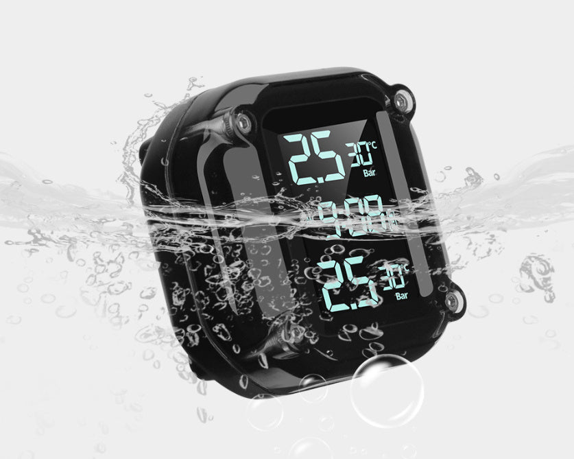 Digital Display Motorcycle Tire Pressure Monitor (External)