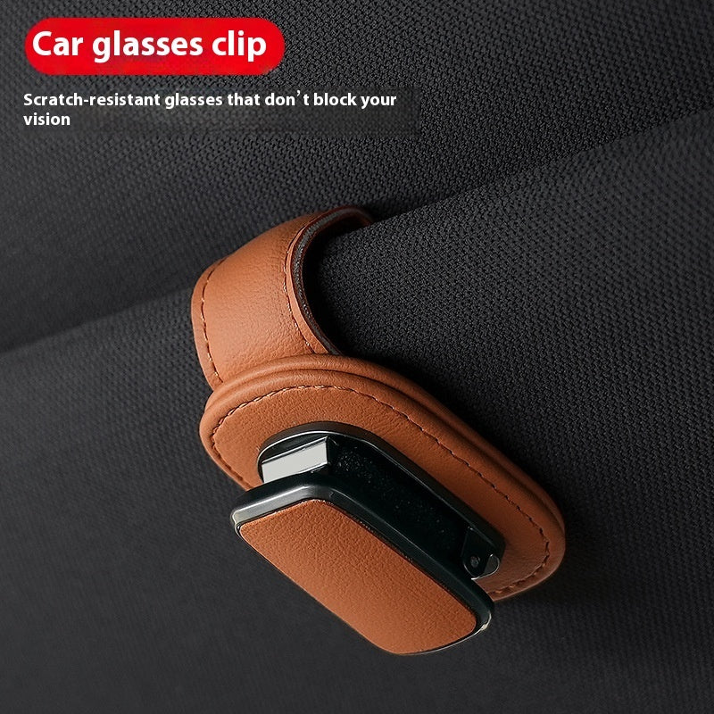 Leather Car Glasses Frame – Premium Car Interior Accessory
