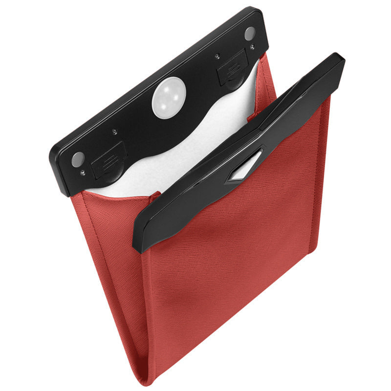 LED Leather Car Trash Can & Organizer – Hanging Vehicle Storage Bin