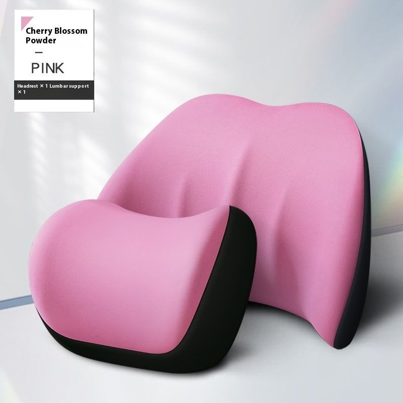 Automotive Waist Cushion & Car Lumbar Support (Memory Foam Comfort)