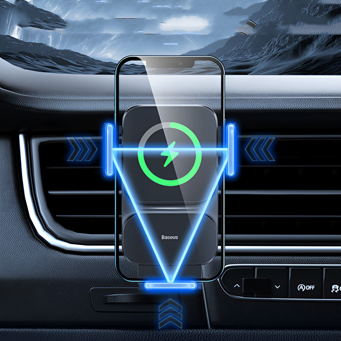 15W Wireless Charging Car Phone Mount