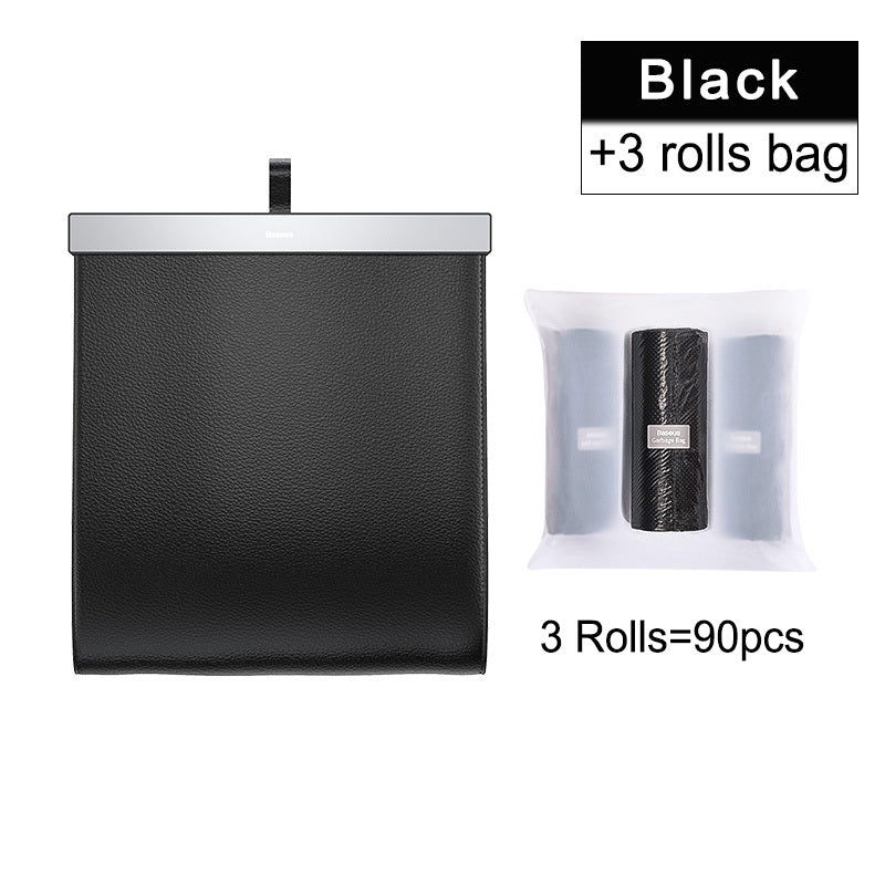 Magnetic Suction Car Rear Seat Trash Can – Slim, Stylish & Durable