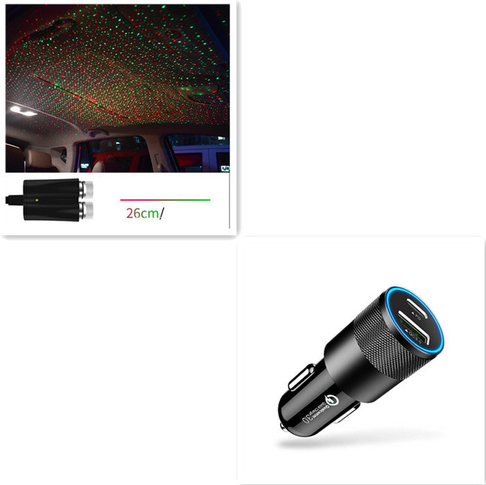 Voice-Controlled USB Star Projector Light (360°)