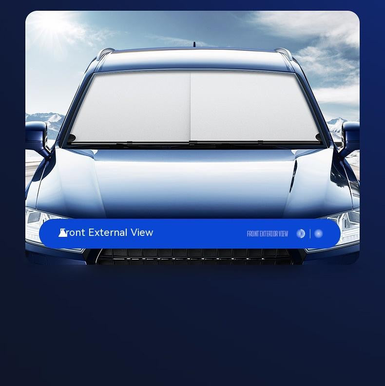 Automatic Retractable Car Sunshade Umbrella – Front Windshield