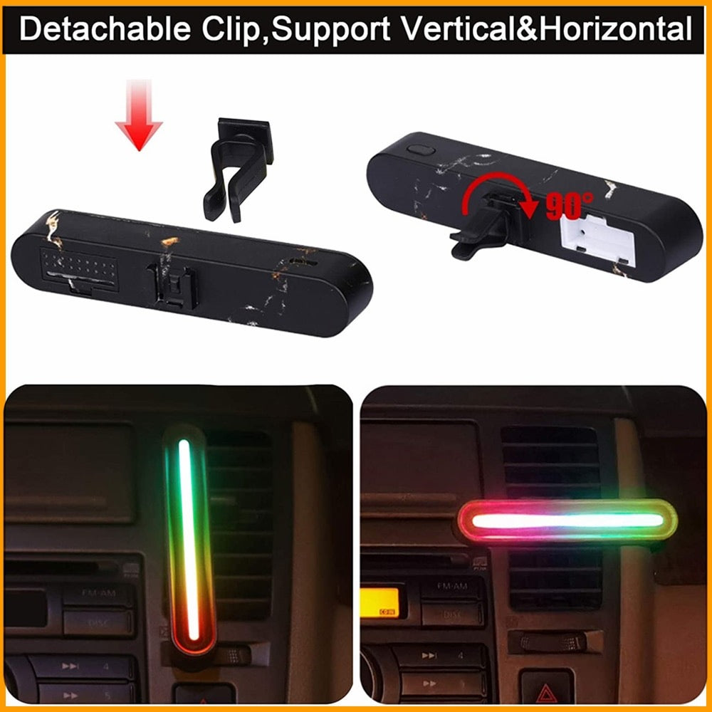 LED Clip-On Car Aroma Diffuser