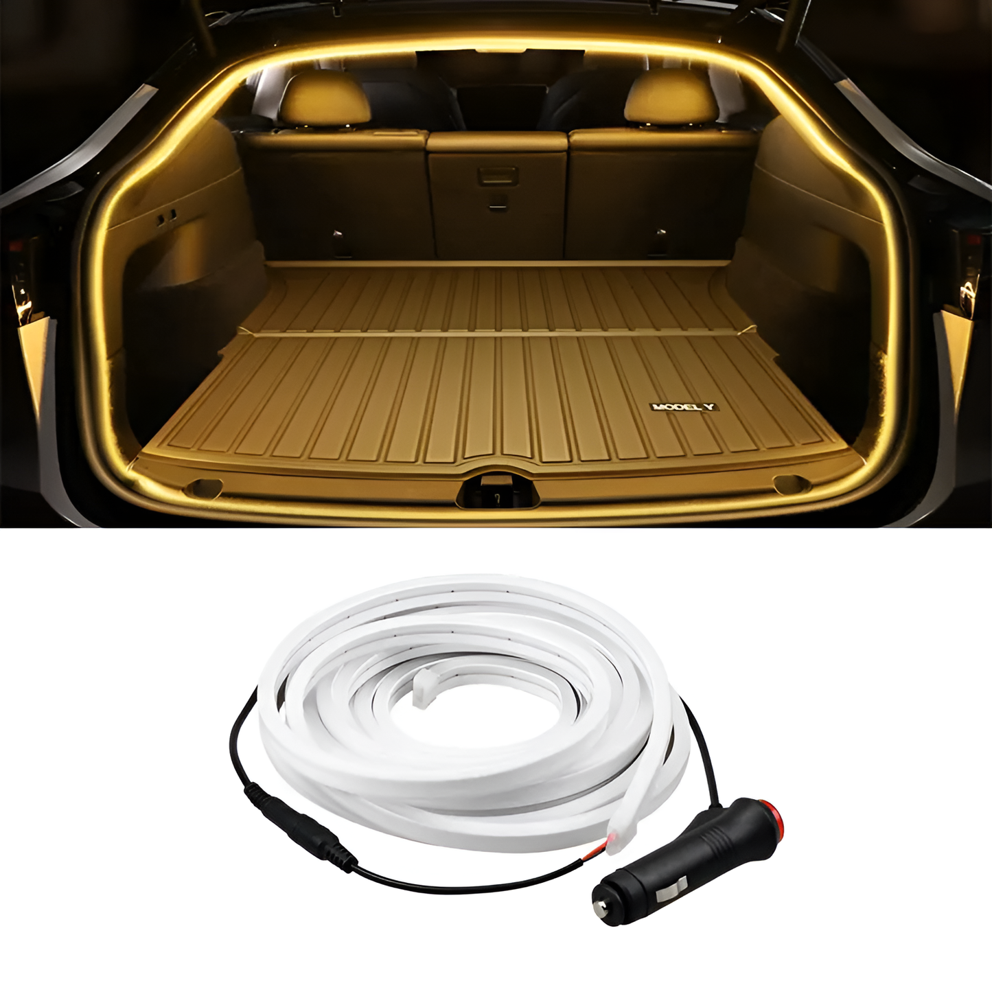 Tesla Trunk Ambient LED Light Strip – Multi-Mode Magnetic & App Control