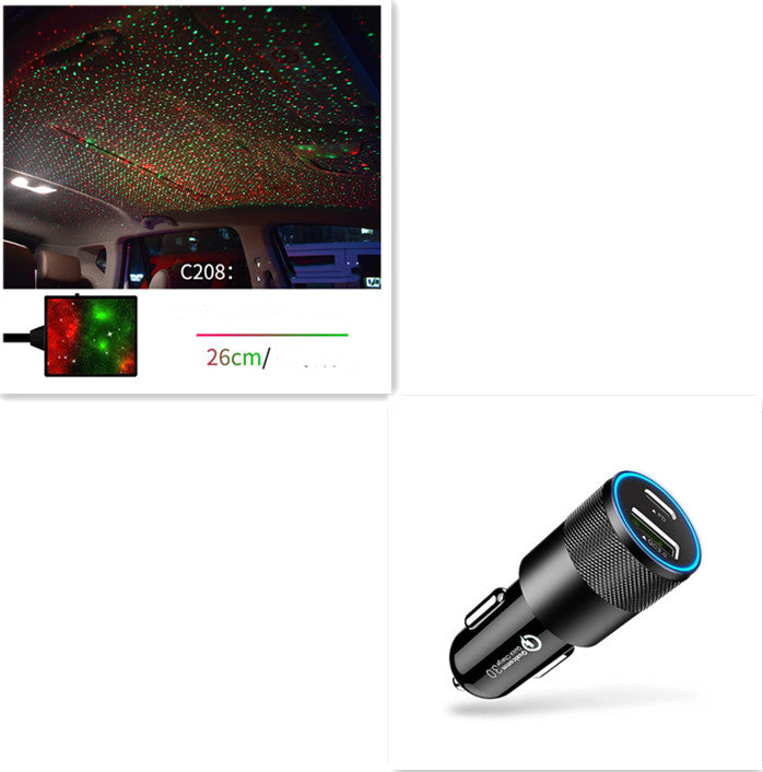 Voice-Controlled USB Star Projector Light (360°)