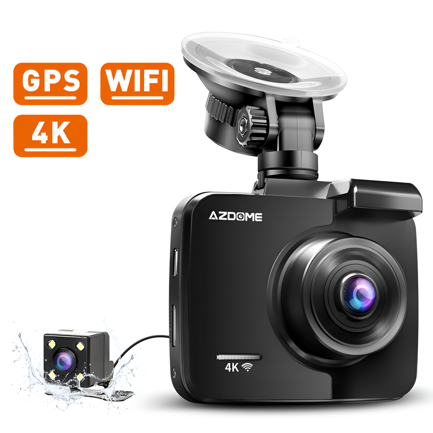 4K DASH CAM Dual Lens GS63