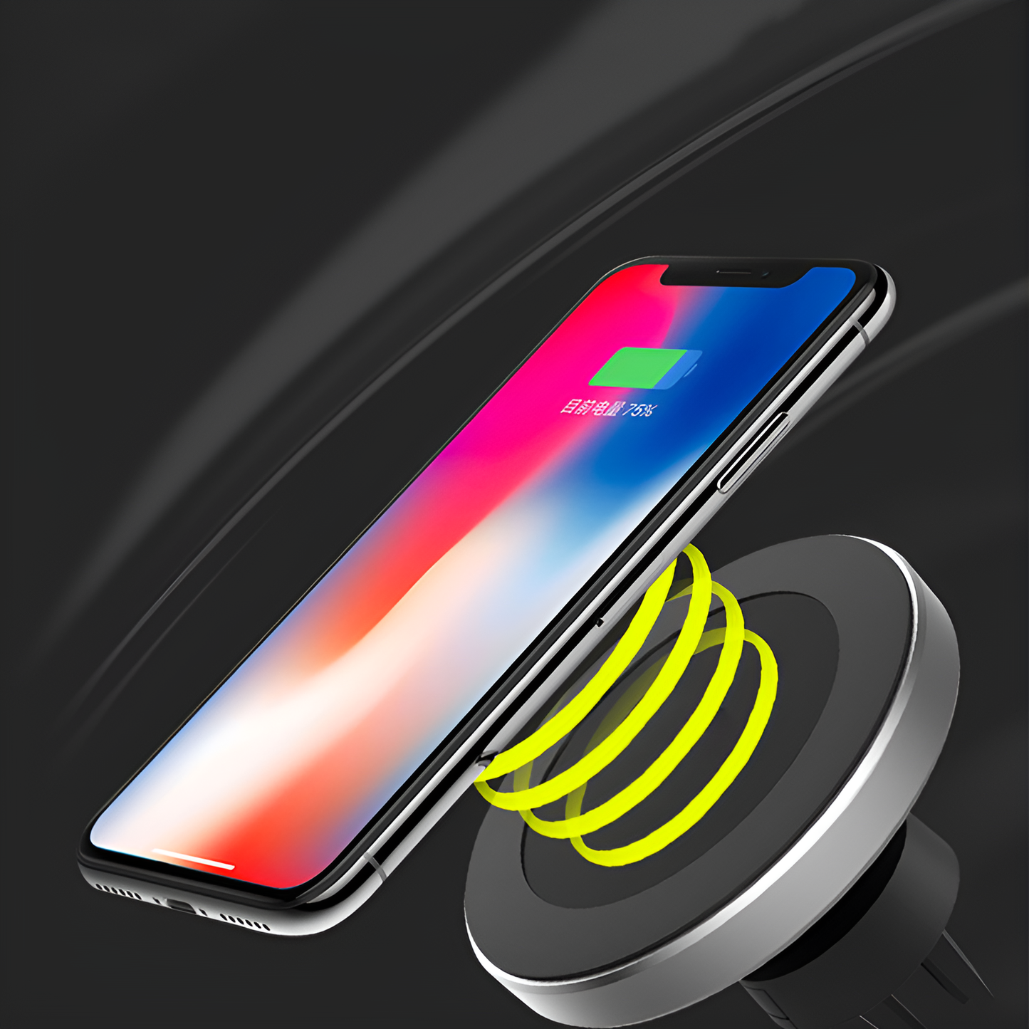 W5 Fast Wireless Car Charger with Magnetic Mount