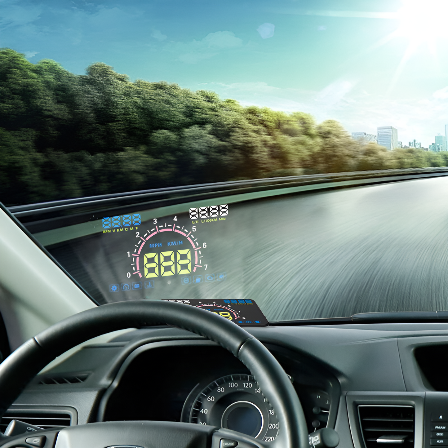 Onever Auto HUD 5.5" Head-Up Display Speed Projector