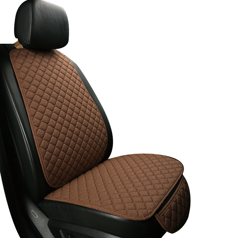 Linen Car Seat Cushion – Universal Four Seasons Comfort & Style