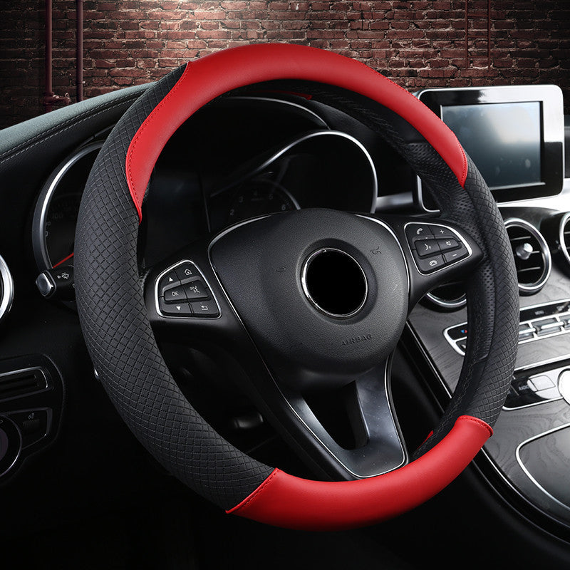 Car Steering Wheel Leather Cover (38cm)