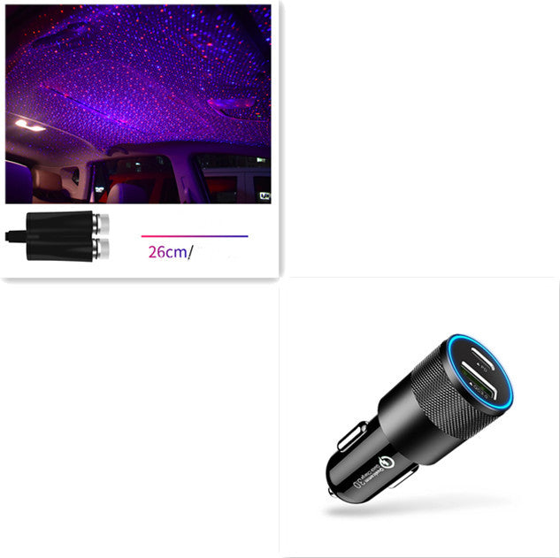 Voice-Controlled USB Star Projector Light (360°)