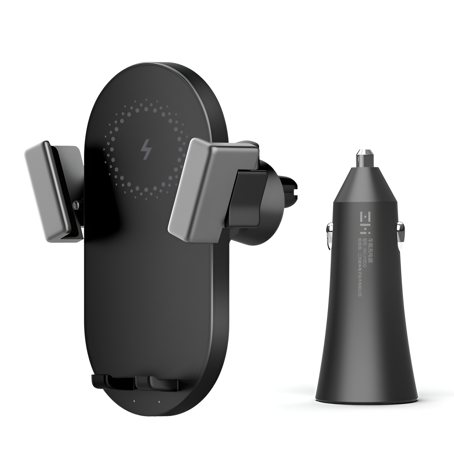 360° Wireless Charging Car Mount (Fast Charge + Navigation Ready)