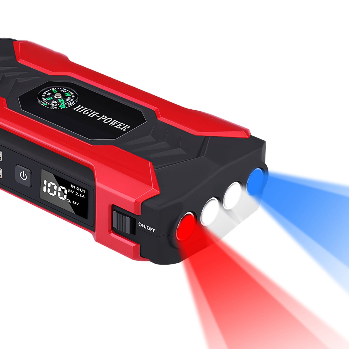 Car Jump Starter Booster – 800A Peak 28000mAh | 12V Battery Charger
