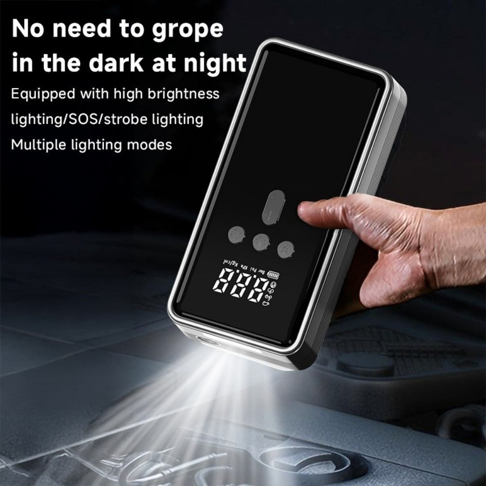 2000A Peak Car Jump Starter with Digital Tire Inflator