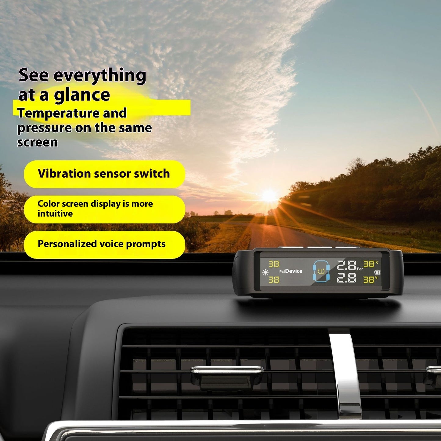 T11 Solar Tire Pressure Monitor