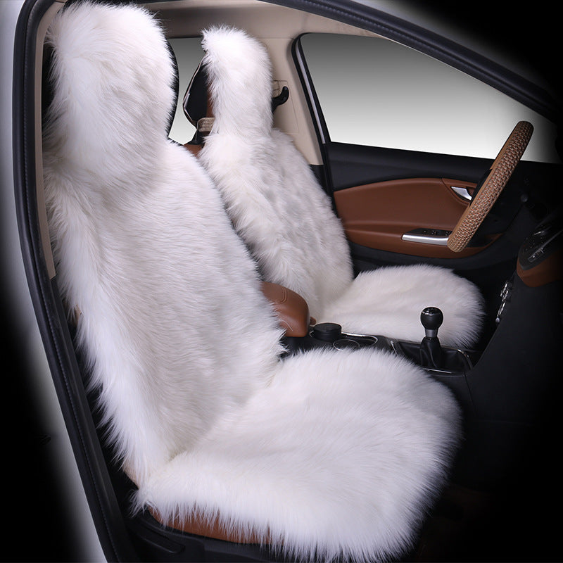 All-Inclusive Car Seat Cover – Plush Winter Three-Piece Cushion Set