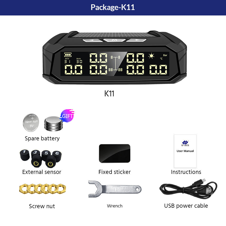 Solar External TPMS – 6 Tire (RV/Truck)