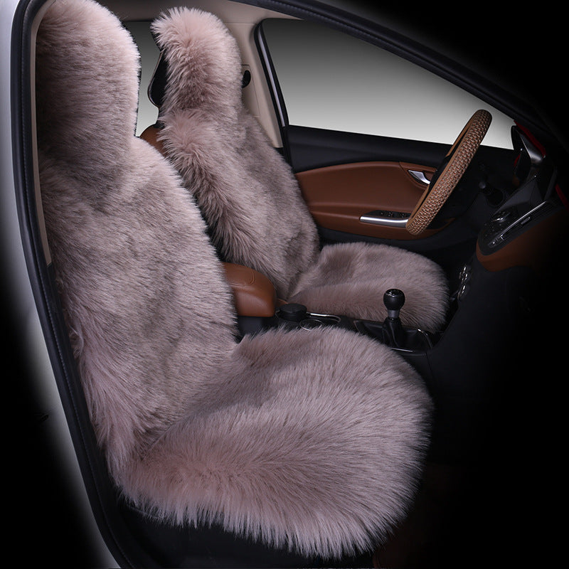 All-Inclusive Car Seat Cover – Plush Winter Three-Piece Cushion Set