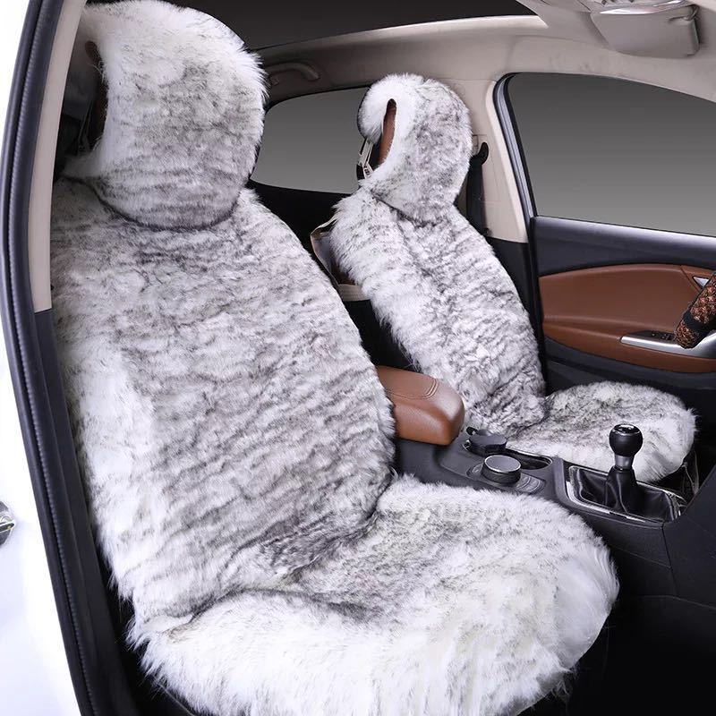 All-Inclusive Car Seat Cover – Plush Winter Three-Piece Cushion Set