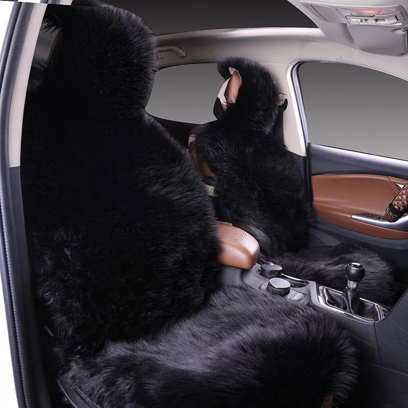 All-Inclusive Car Seat Cover – Plush Winter Three-Piece Cushion Set