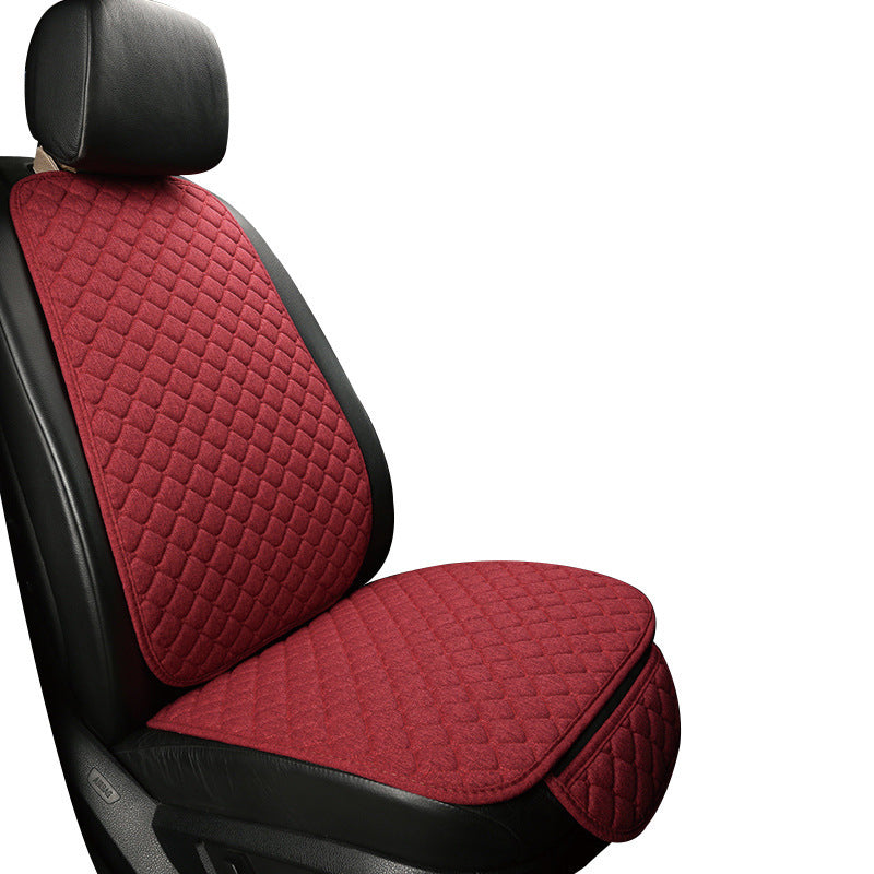 Linen Car Seat Cushion – Universal Four Seasons Comfort & Style