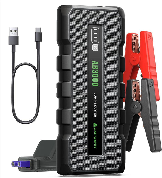 3000A Portable Car Jump Starter – Compact, Safe & Multi-functional