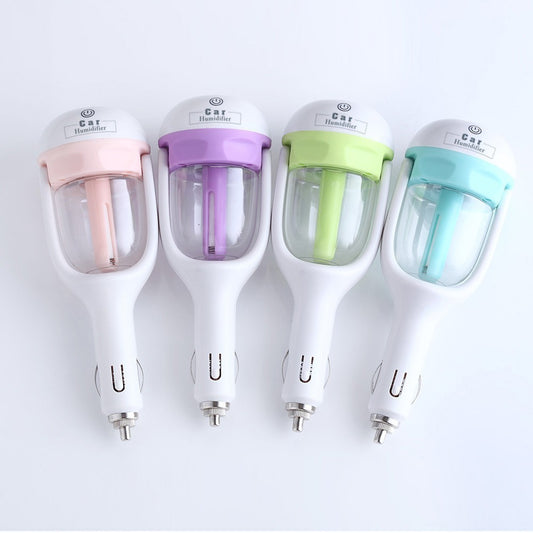 Mini 12V Car Steam Humidifier – Air Purifier & Aroma Diffuser