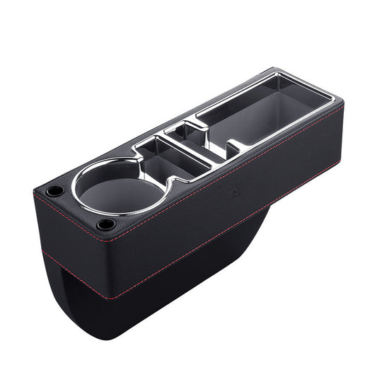Car Seat Gap Storage Box, Leather + Plastic