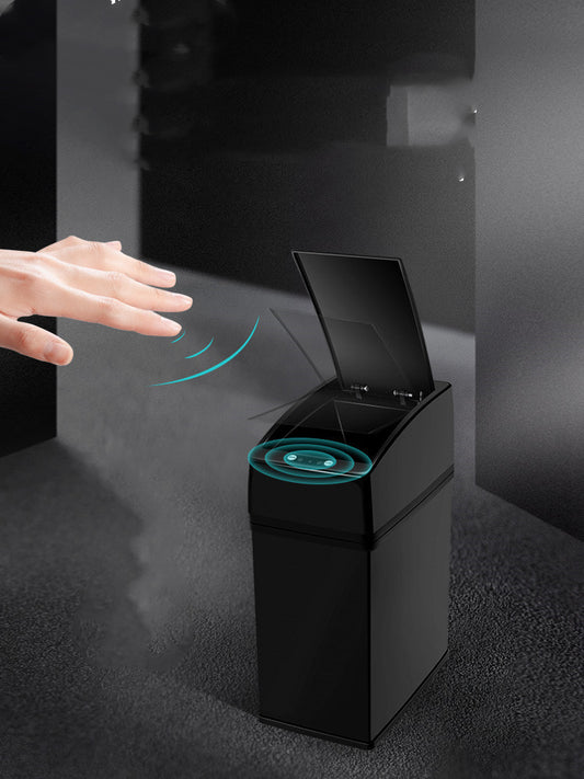 Smart Car Trash Can – 3L Automatic Induction Waste Bin