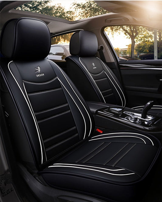 PU Leather Car Seat Cushion, 5-Seater Full Set Cover (Oversize)