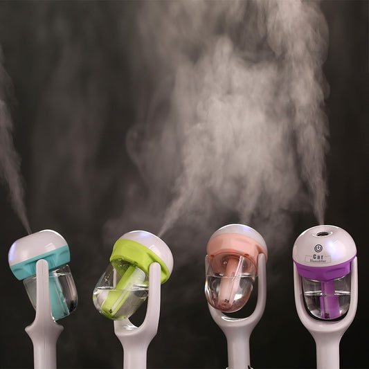 Mini 12V Car Steam Humidifier – Air Purifier & Aroma Diffuser