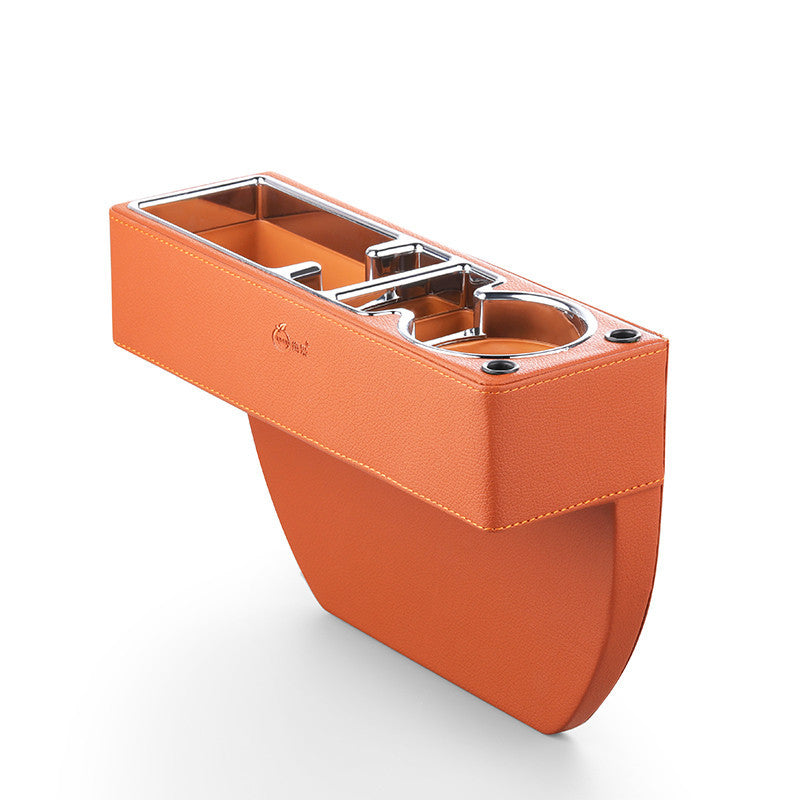 Car Seat Gap Storage Box, Leather + Plastic