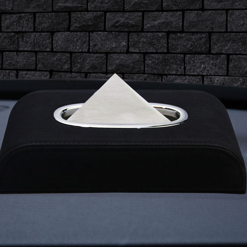 Leather Car Tissue Box – Elegant & Universal Fit