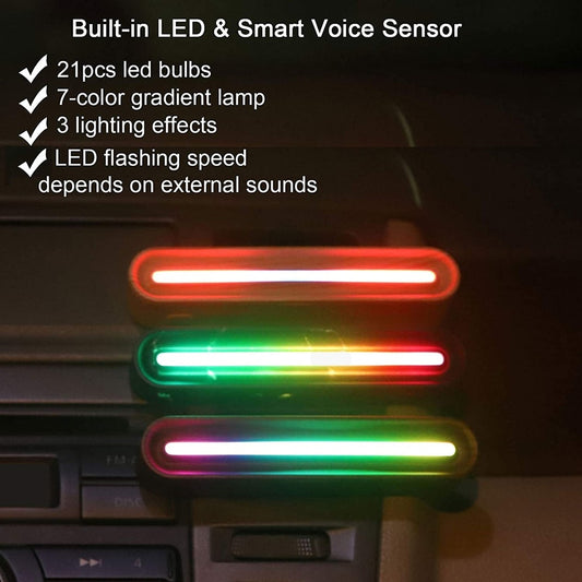 LED Clip-On Car Aroma Diffuser