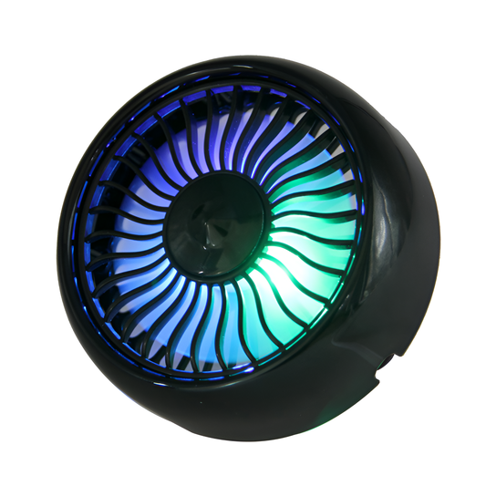 Car Air Vent LED Fan – Adjustable Speed with Lighting Effect