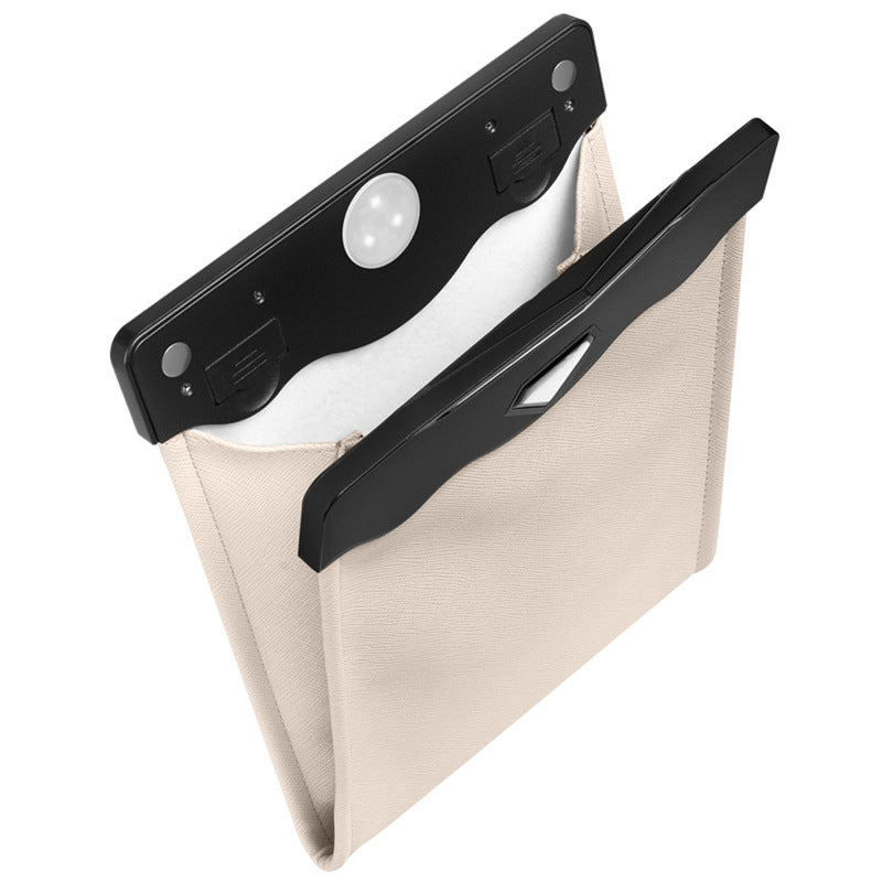 LED Leather Car Trash Can & Organizer – Hanging Vehicle Storage Bin