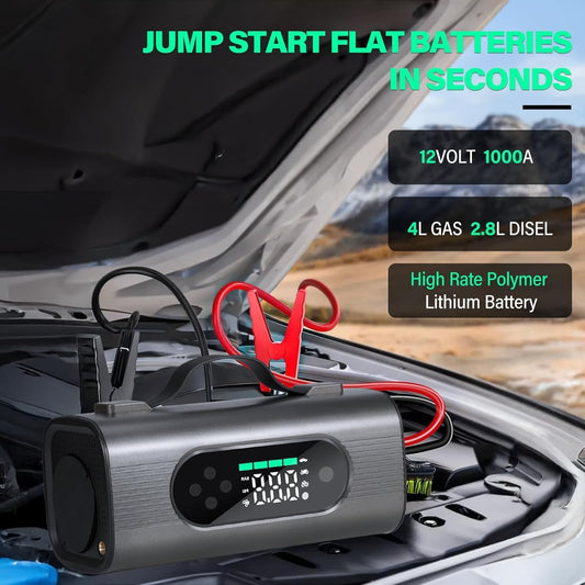 All-in-One 8-in-1 Portable Jump Starter and Emergency Power Kit