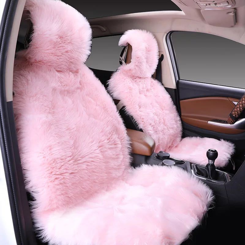 All-Inclusive Car Seat Cover – Plush Winter Three-Piece Cushion Set