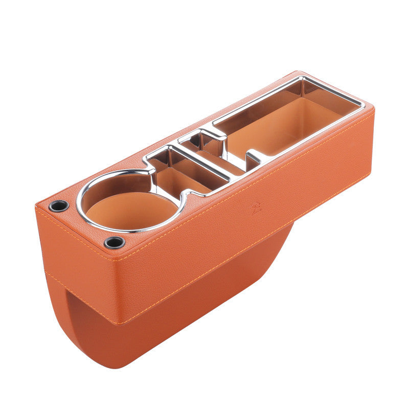Car Seat Gap Storage Box, Leather + Plastic