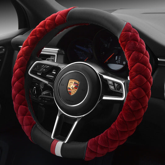 Plush Footprint Steering Wheel Cover (38cm)