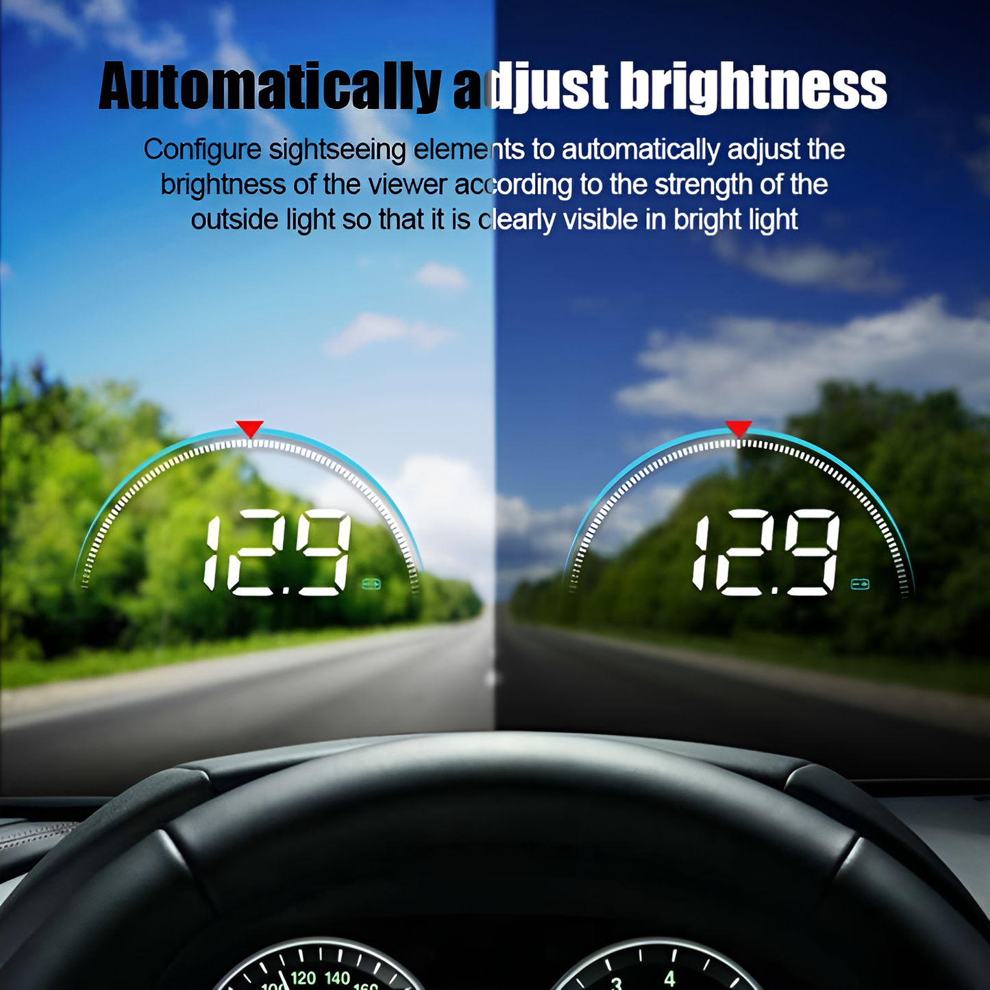 3.5-inch OBD2 HUD Car Head-up Display