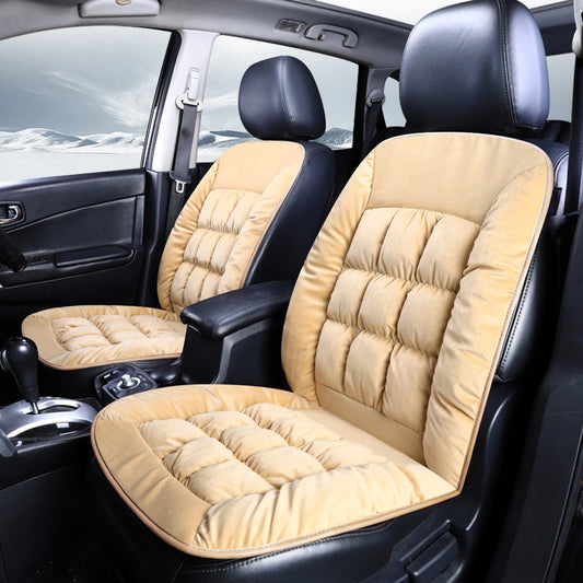 Car Seat Cushion – Autumn & Winter Thick Short Plush Single Seat Mat