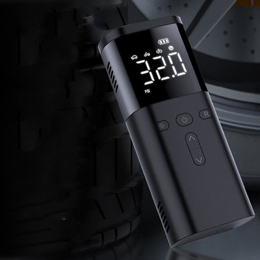 Wireless Digital Portable Tire Inflator – 60W Multifunctional Pump with LED & USB Charging